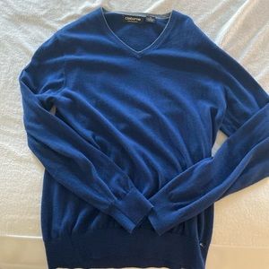 Blue V Neck Sweater by Claiborne
